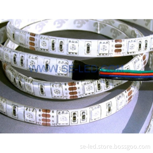 Waterproof 60pcs 5050 SMD Decorative RGB LED Strip